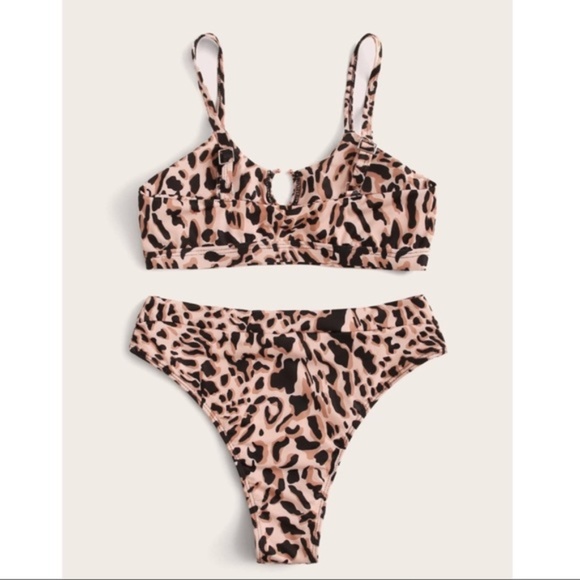 leopard Print High Waist Bikini - Picture 3 of 3